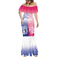 Custom Northern Mariana Islands And Japan Together Mermaid Dress