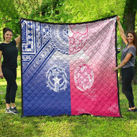 Northern Mariana Islands And Japan Together Quilt