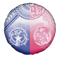Northern Mariana Islands And Japan Together Spare Tire Cover