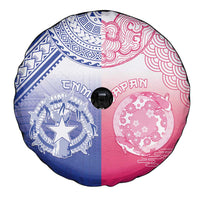Northern Mariana Islands And Japan Together Spare Tire Cover