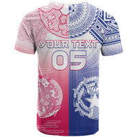 Custom Northern Mariana Islands And Japan Together T Shirt