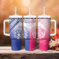 Custom Northern Mariana Islands And Japan Together Tumbler With Handle