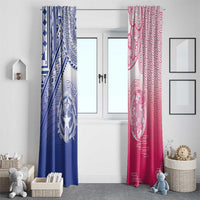 Northern Mariana Islands And Japan Together Window Curtain