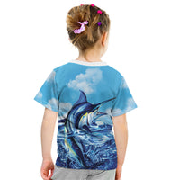 Hawaii Blue Marlin Fishing Kid T Shirt
