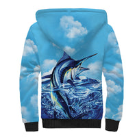 Hawaii Blue Marlin Fishing Sherpa Hoodie