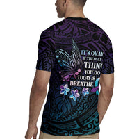 Polynesia Suicide Prevention Awareness Rugby Jersey Keep Going The World Needs You