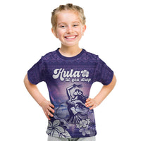 Aloha Hawaii Kauai Island Kid T Shirt Hula Till You Drop