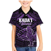 Personalised Hawaii Kauai Island Family Matching Mermaid Dress and Hawaiian Shirt Rooster Tribal Tattoo Simple Style