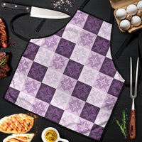Lavender Manta Ray Hawaiian Quilt Motif Apron