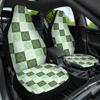 Sage Green Manta Ray Hawaiian Quilt Motif Car Seat Cover