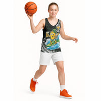Aloha Hawaii Mango Surfing Basketball Jersey Polynesian Style