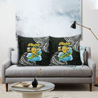 Aloha Hawaii Mango Surfing Pillow Cover Polynesian Style