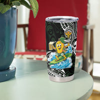 Aloha Hawaii Mango Surfing Tumbler Cup Polynesian Style