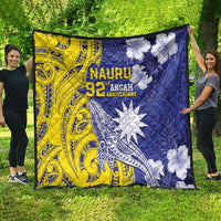 Nauru 92nd Anniversary Of Angam Quilt Polynesian Whale Pattern