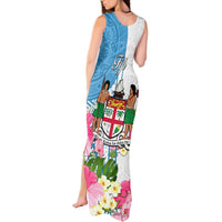 Fiji Day Tank Maxi Dress Tanoa Hibiscus Fijian Tapa Masi Pattern LT05 - Polynesian Pride