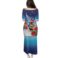 New Zealand Kiwi Christmas Family Matching Puletasi and Hawaiian Shirt Xmas Vibe