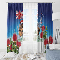 New Zealand Kiwi Christmas Window Curtain Xmas Vibe
