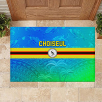 Solomon Islands Choiseul Province Day Rubber Doormat Sea Turtle Tribal Pattern LT05 - Polynesian Pride