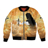 Happy Good Friday Bomber Jacket God Will Bless You LT05 Unisex Gold - Polynesian Pride