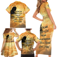Happy Good Friday Family Matching Short Sleeve Bodycon Dress and Hawaiian Shirt God Will Bless You LT05 - Polynesian Pride