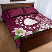 Cook Island Mangaia Gospel Day Quilt Bed Set Floral Tribal Pattern