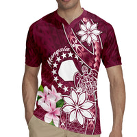 Personalised Cook Island Mangaia Gospel Day Rugby Jersey Floral Tribal Pattern