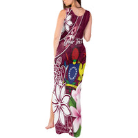 Personalised Cook Island Mangaia Gospel Day Tank Maxi Dress Floral Tribal Pattern LT05 - Polynesian Pride