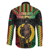 Vanuatu 46th Anniversary Independence Day Family Matching Tank Maxi Dress and Hawaiian Shirt Melanesian Warrior With Sand Drawing Pattern LT05 - Polynesian Pride