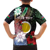 Personalised Vanuatu Shefa Day Family Matching Puletasi and Hawaiian Shirt Floral Pattern