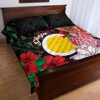 Vanuatu Shefa Day Quilt Bed Set Floral Pattern