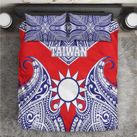 Taiwan Bedding Set Austronesian Tribal Tattoo Red - Polynesian Pride
