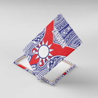 Taiwan Canvas Wall Art Austronesian Tribal Tattoo Red - Polynesian Pride