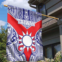 Taiwan Garden Flag Austronesian Tribal Tattoo Red - Polynesian Pride