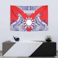 Taiwan Tapestry Austronesian Tribal Tattoo Red - Polynesian Pride