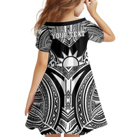 Personalised Taiwan Family Matching Puletasi and Hawaiian Shirt Austronesian Tribal Tattoo Black - Polynesian Pride