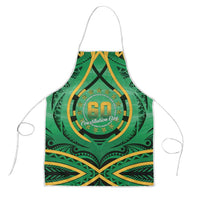Cook Islands Constitution Day Apron 60th Anniversary LT05 Green - Polynesian Pride