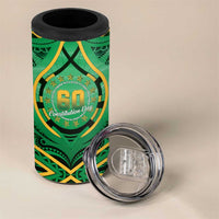 Cook Islands Constitution Day 4 in 1 Can Cooler Tumbler 60th Anniversary - Polynesian Pride