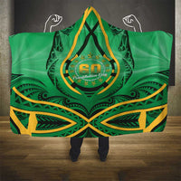 Cook Islands Constitution Day Hooded Blanket 60th Anniversary - Polynesian Pride