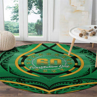 Cook Islands Constitution Day Round Carpet 60th Anniversary - Polynesian Pride