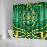 Cook Islands Constitution Day Shower Curtain 60th Anniversary - Polynesian Pride