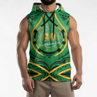 Cook Islands Constitution Day Sleeveless Hoodie 60th Anniversary - Polynesian Pride