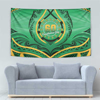 Cook Islands Constitution Day Tapestry 60th Anniversary - Polynesian Pride