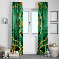 Cook Islands Constitution Day Window Curtain 60th Anniversary - Polynesian Pride