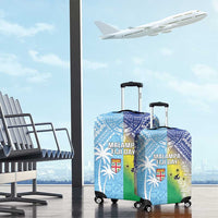 Happy Malampa Fiji Day Luggage Cover Half Mix Style LT05 - Polynesian Pride