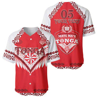 Custom Tonga Mate Maa Rugby Baseball Jersey Go Champions LT05 - Polynesian Pride