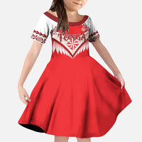 Custom Tonga Mate Maa Rugby Family Matching Summer Maxi Dress and Hawaiian Shirt Go Champions