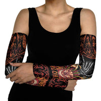 Aloha Halloween Arm Sleeves Horror Tiki Heavy Metal Style - Polynesian Pride