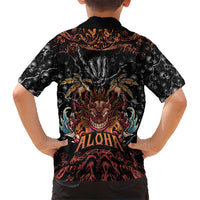 Aloha Halloween Kid Hawaiian Shirt Horror Tiki Heavy Metal Style - Polynesian Pride