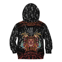 Aloha Halloween Kid Hoodie Horror Tiki Heavy Metal Style LT05 - Polynesian Pride