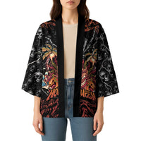 Aloha Halloween Kimono Horror Tiki Heavy Metal Style - Polynesian Pride